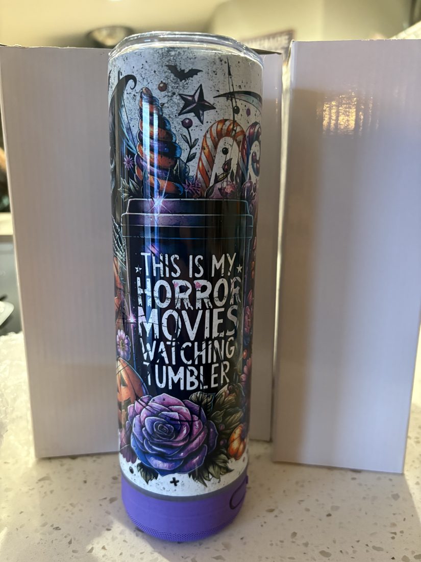 Horror Movies speaker tumbler