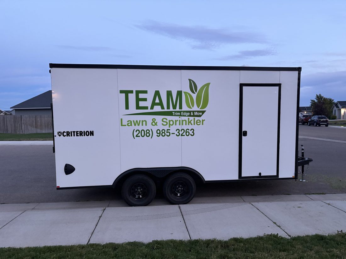 Team Lawn & Sprinkler — side graphics