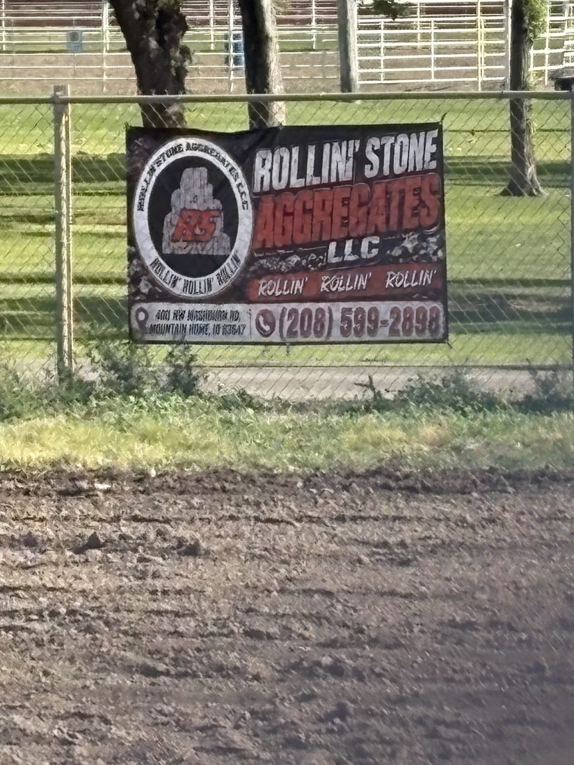 Rollin' Stone Aggregates — fence banner