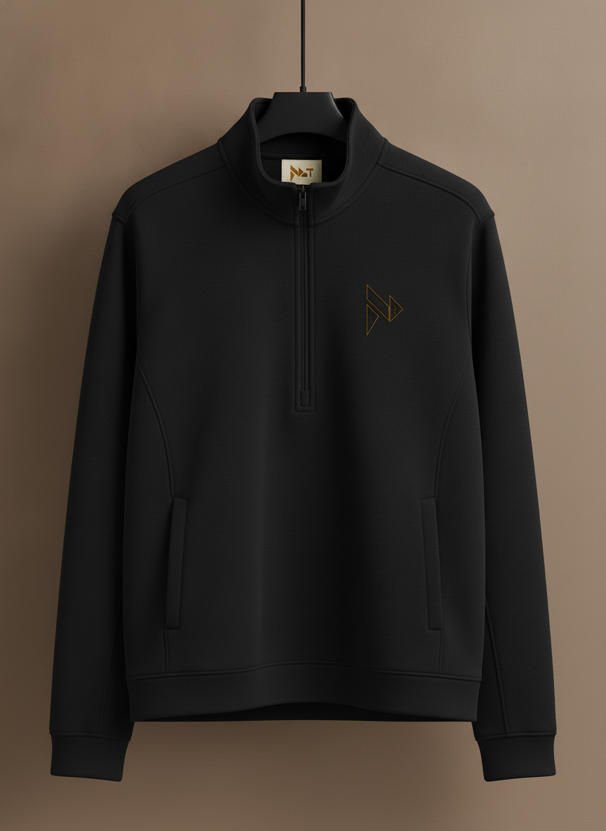 Black club q-zip minimal