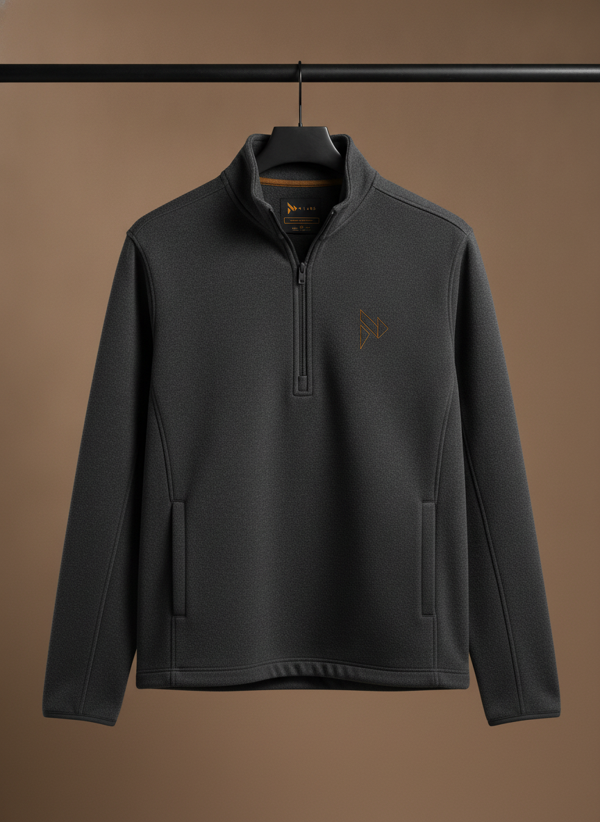 Charcoal quarter-zip