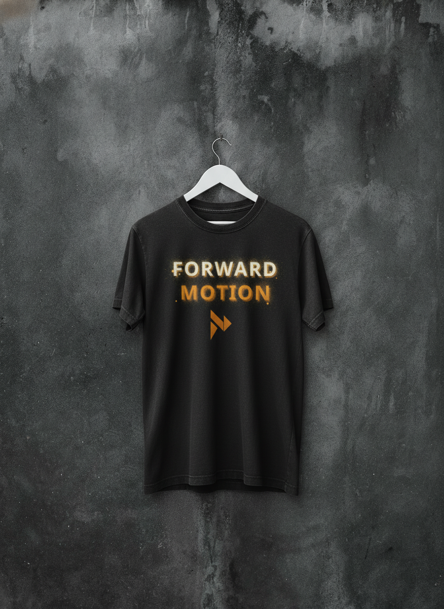 FORWARD MOTION stencil tee