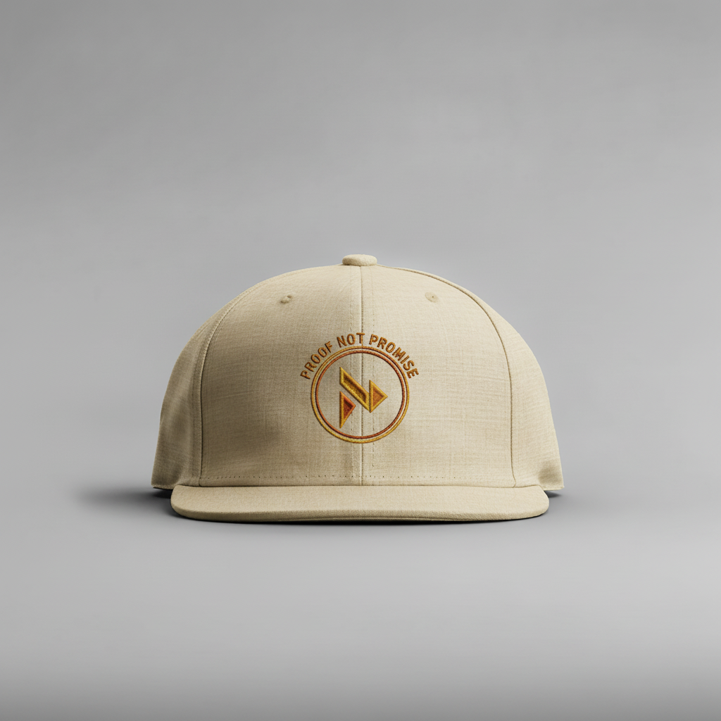 PROOF NOT PROMISE sand cap