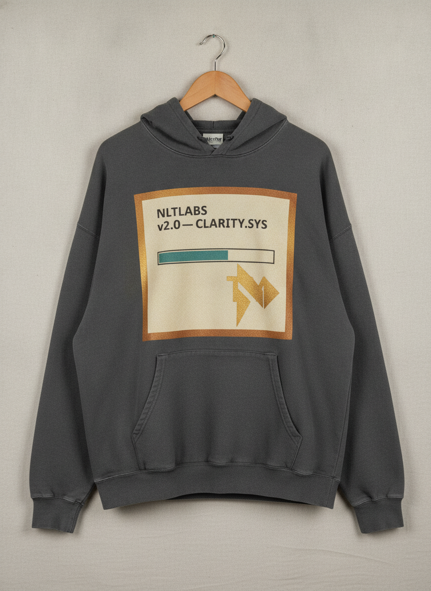 CLARITY.SYS install splash hoodie