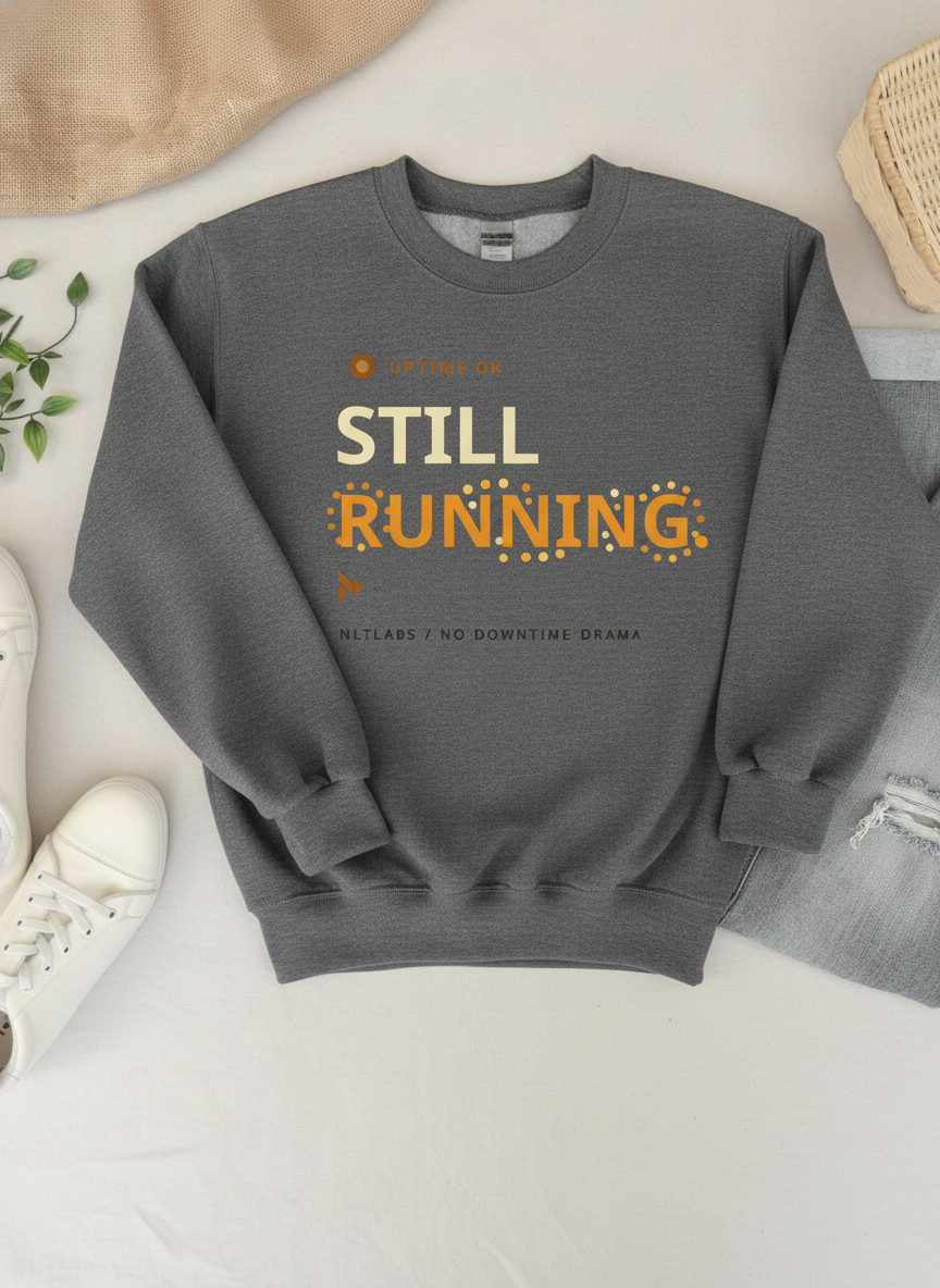 STILL RUNNING charcoal sweat