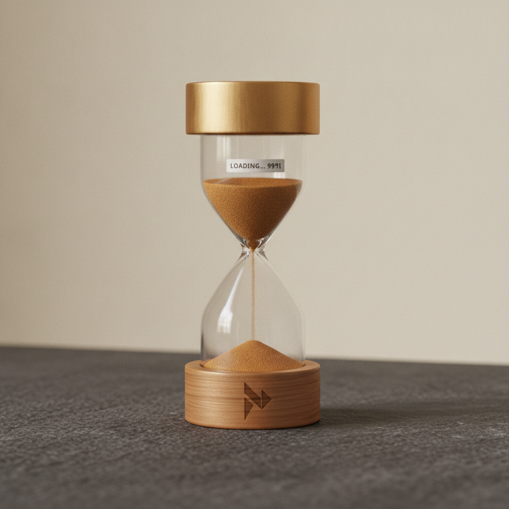 Loading hourglass desk toy