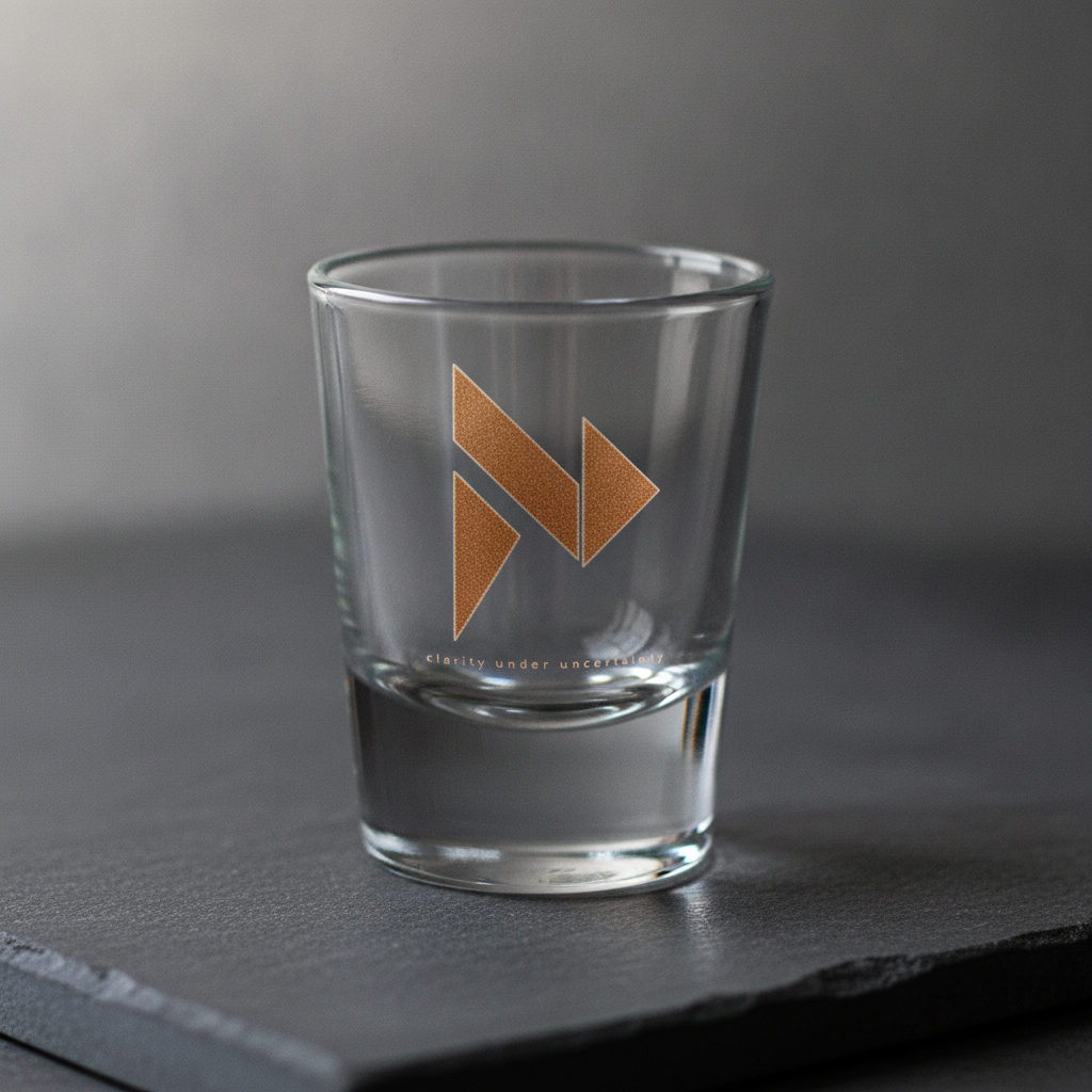 Etched shot glass