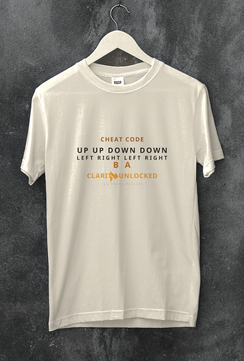 Fun Cheat Code Tee Tee (Oat)